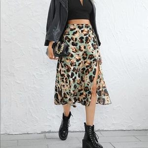 High Waisted Midi Skirt
